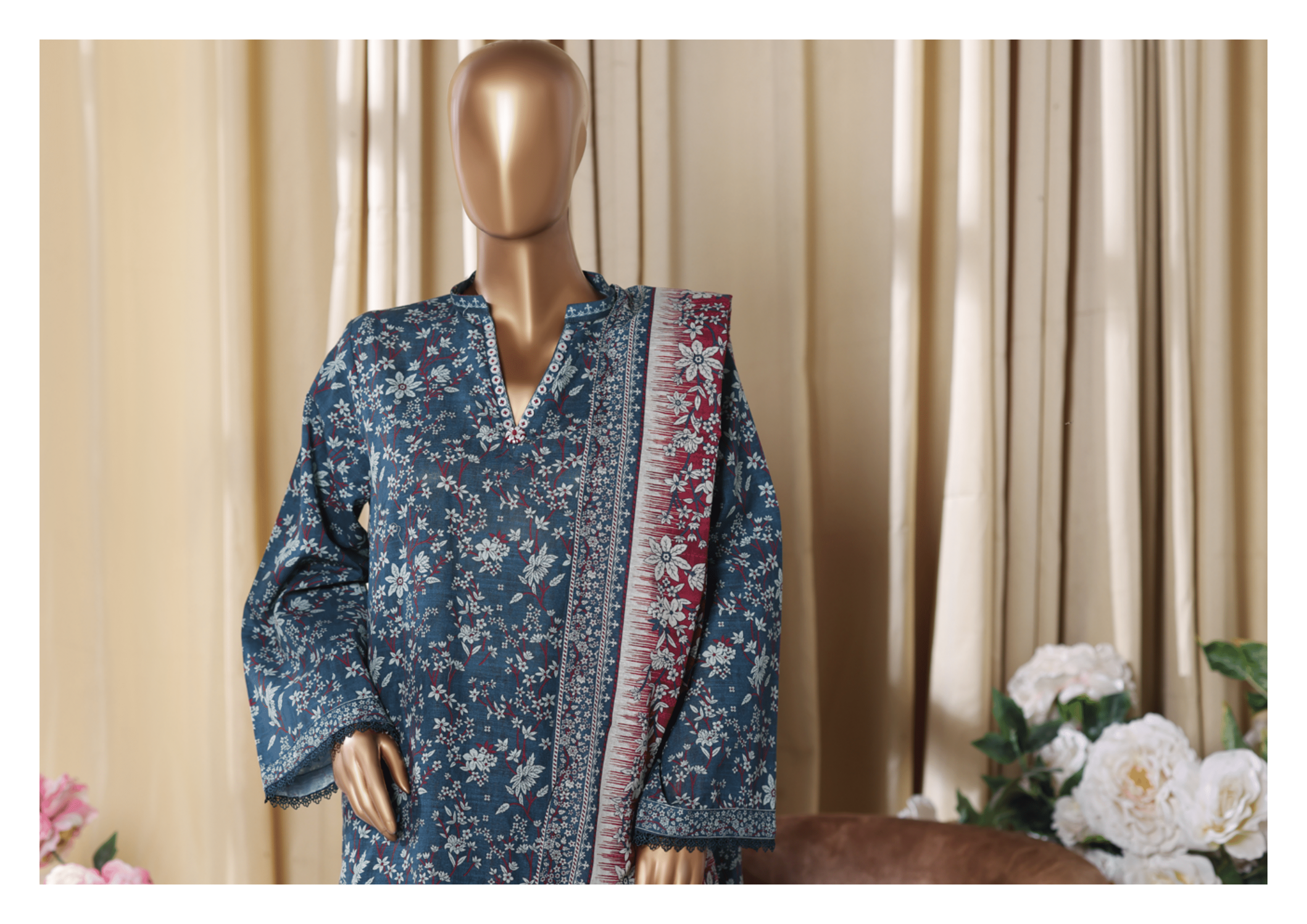 BInsaeed Exclusive Printed 3 Peace of - LOVE