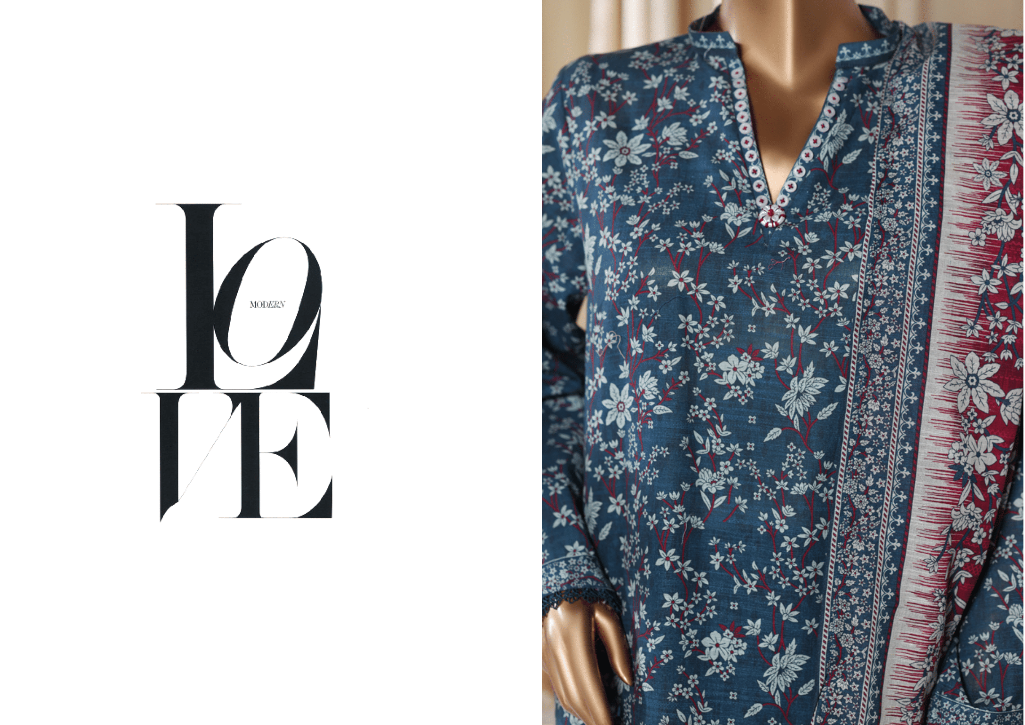 BInsaeed Exclusive Printed 3 Peace of - LOVE