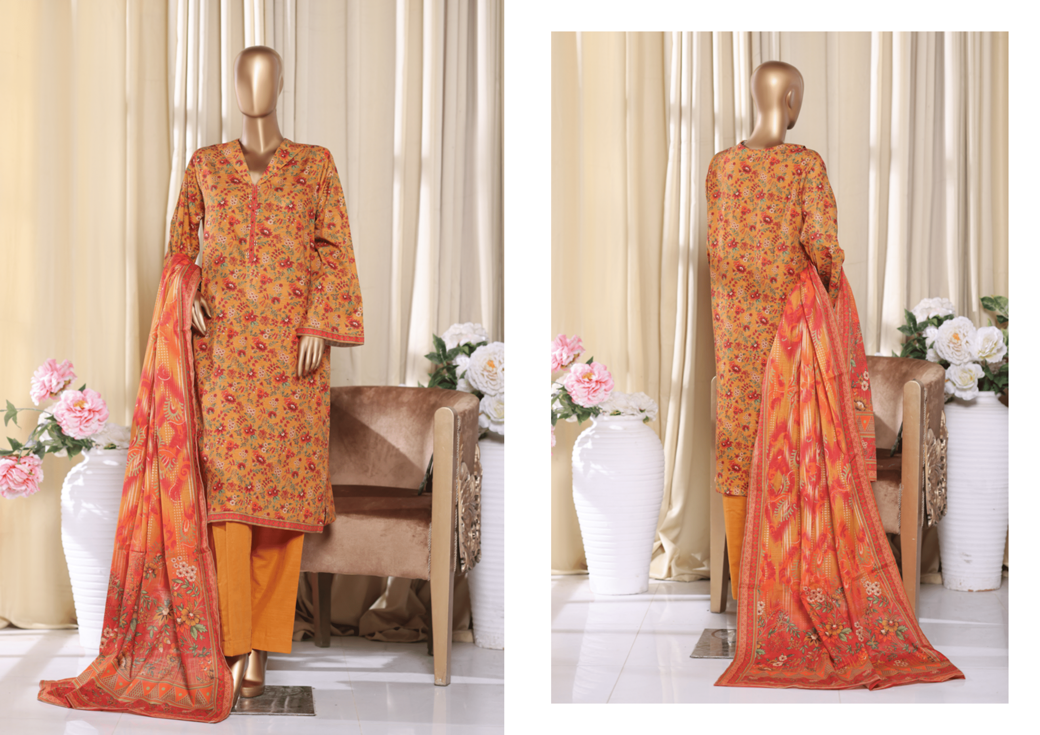 BInsaeed Exclusive Printed 3 Peace of - FASHION AND ELEGANCE