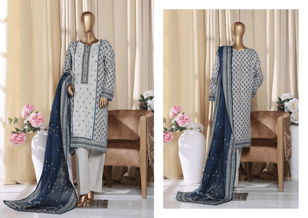 BInsaeed Exclusive Printed 3 Peace of - THE STYLE AND MOMENT
