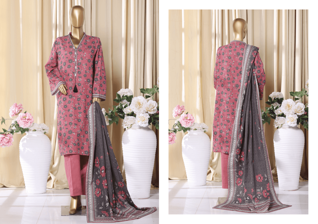 BInsaeed Exclusive Printed 3 Peace of - THE SEASON BECOME FASHION