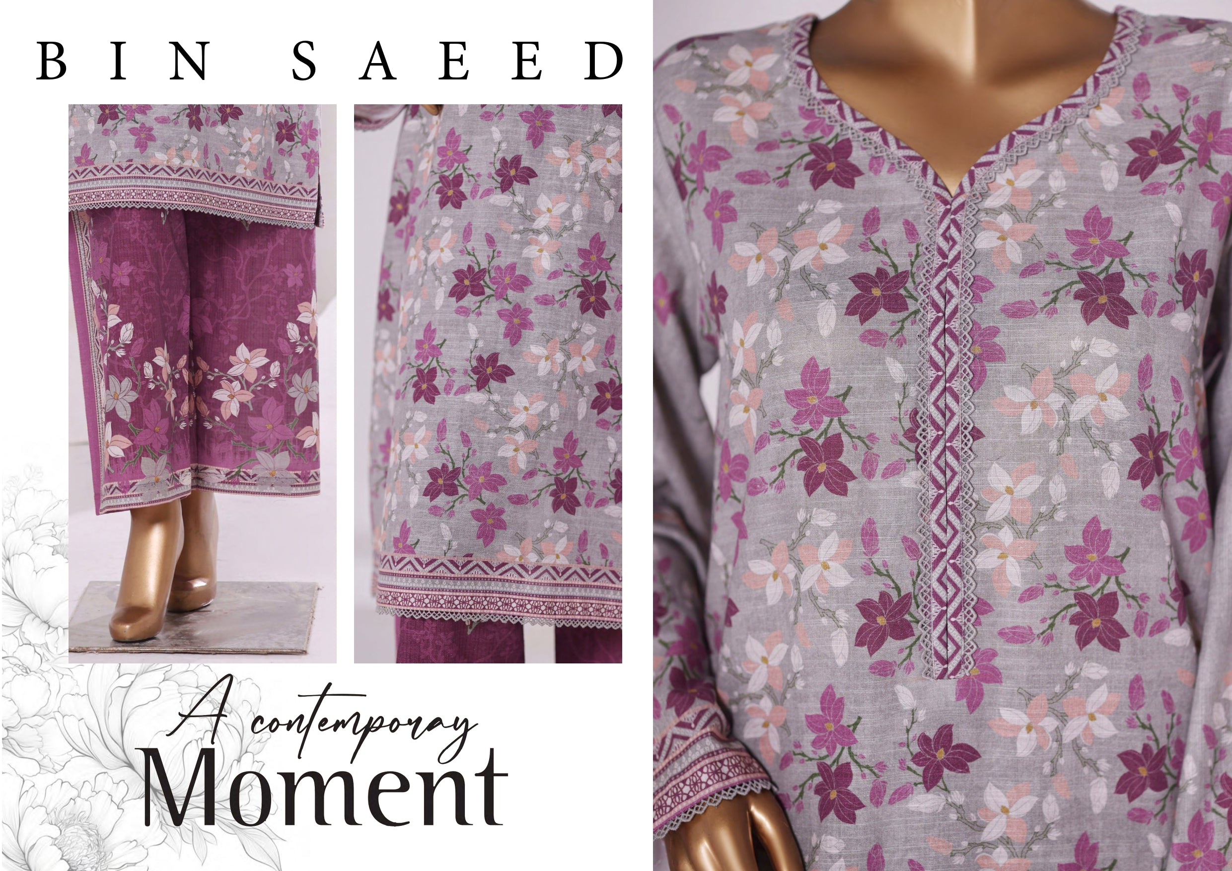 Binsaeed 2 piece Suit -  A CONTEMPORAY MOMENT