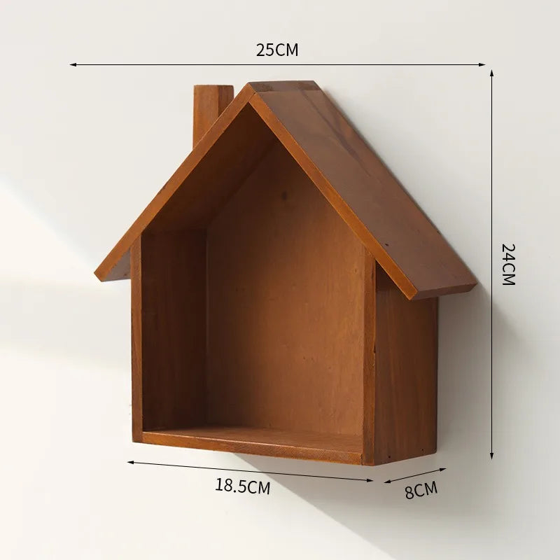 Wooden House Wall Decor Vintage Wall