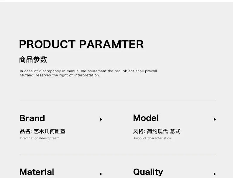 Home Decor Abstract Art Sculpture