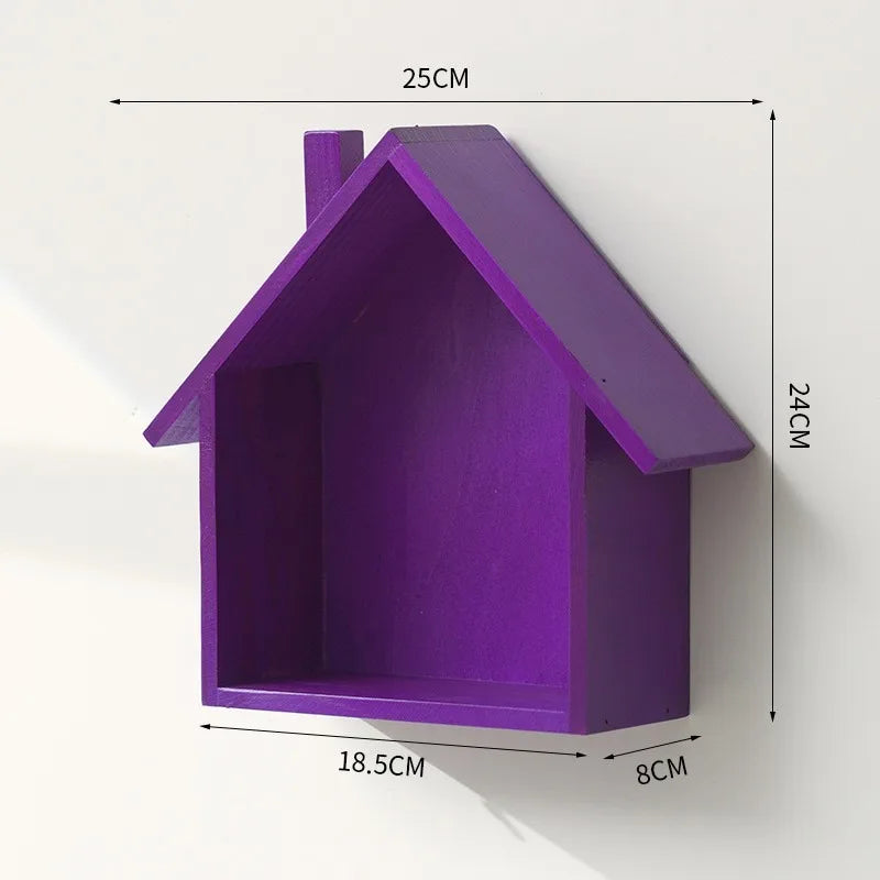 Wooden House Wall Decor Vintage Wall