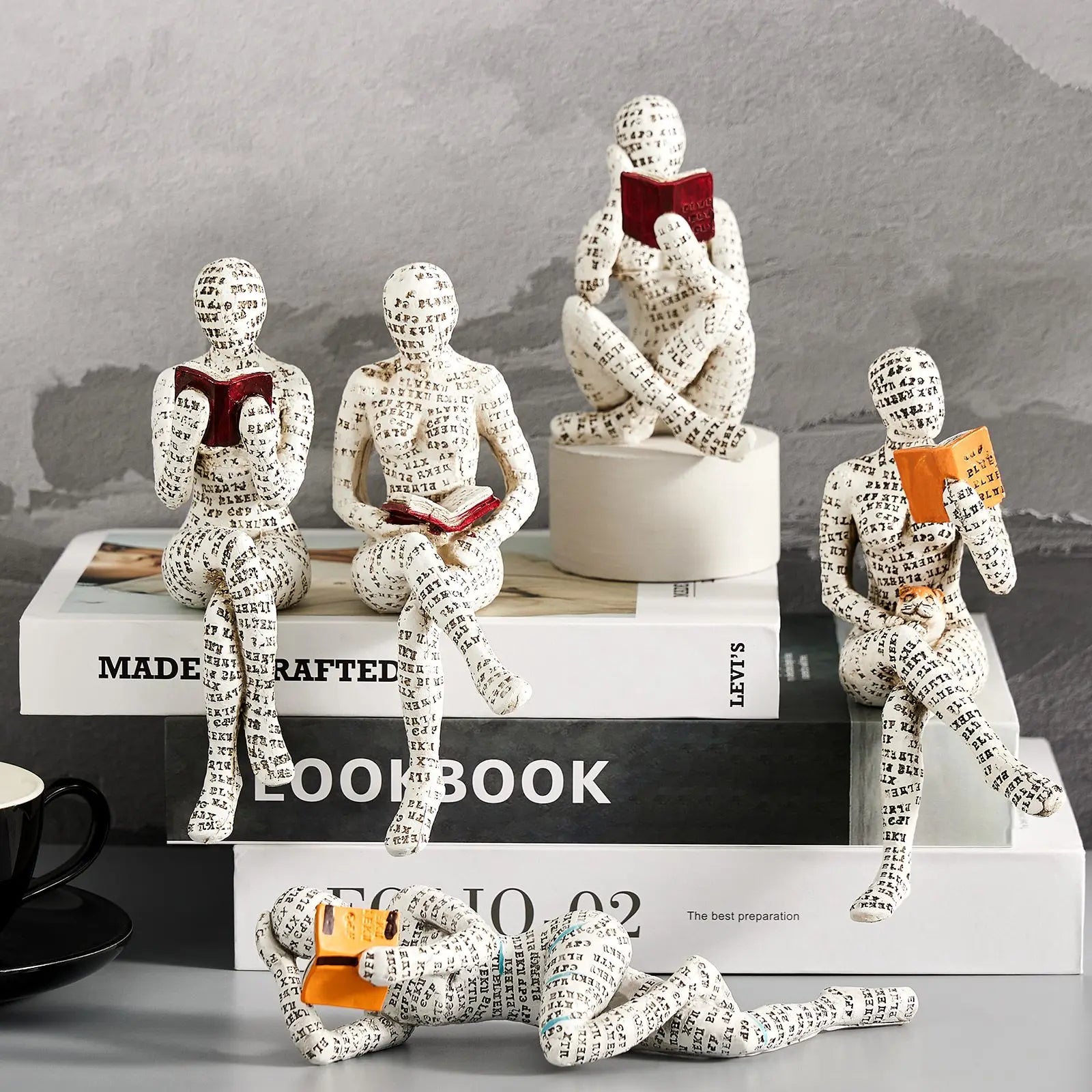 Home desk top bookshelf decoration