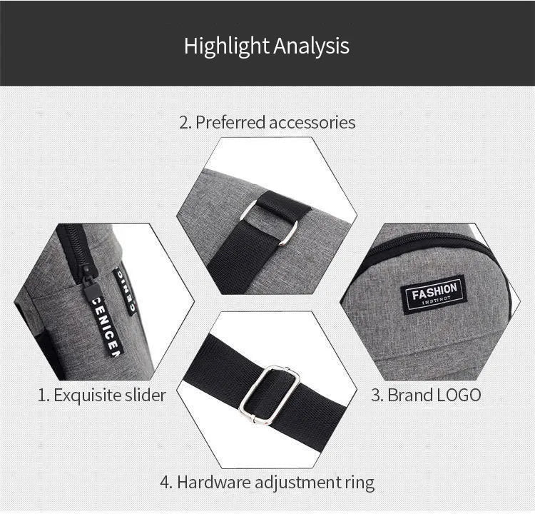 Men's Waterproof Large Capacity Fanny Pack