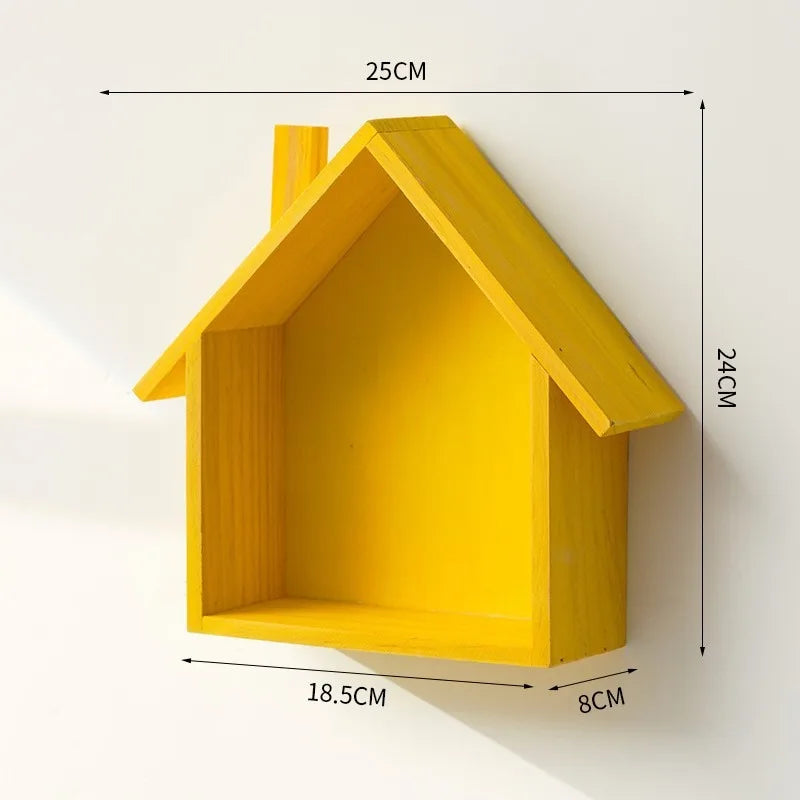 Wooden House Wall Decor Vintage Wall