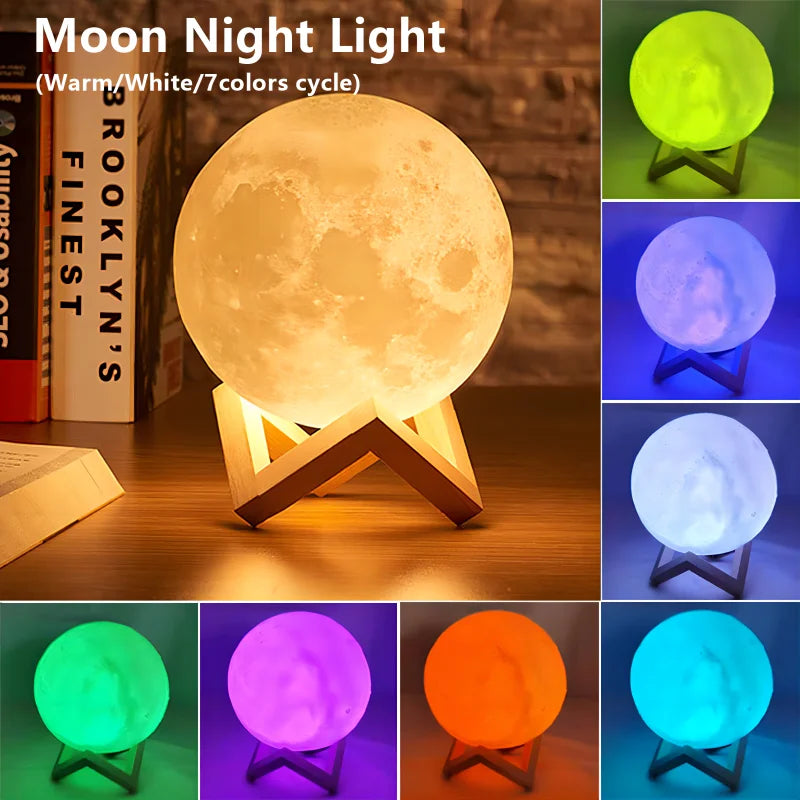Book Light LED Moon Galaxy Light