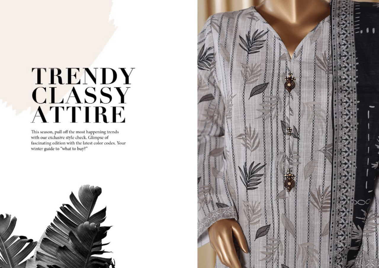 Binsaeed Exclusive Printed 3 Peace of - TRENDY CLASSY ATTIRE