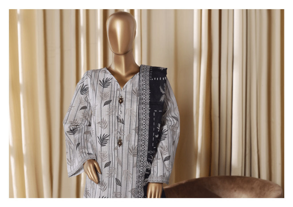 Binsaeed Exclusive Printed 3 Peace of - TRENDY CLASSY ATTIRE