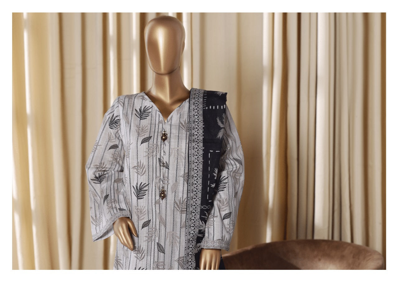 Binsaeed Exclusive Printed 3 Peace of - TRENDY CLASSY ATTIRE