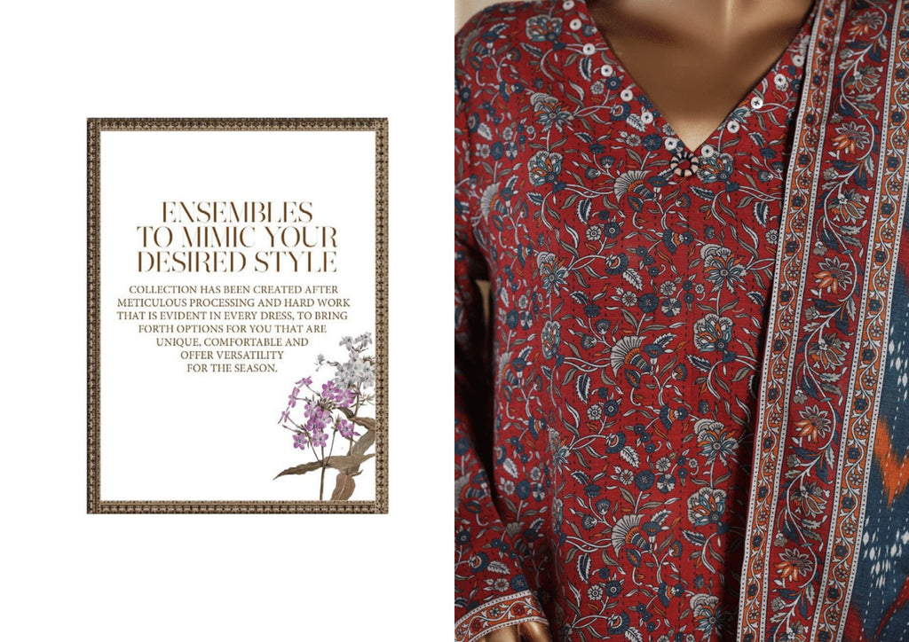 Binsaeed Exclusive Printed 3 Peace of - ENSEMBLES TO MIMIC YOUR DESIRED STYLE
