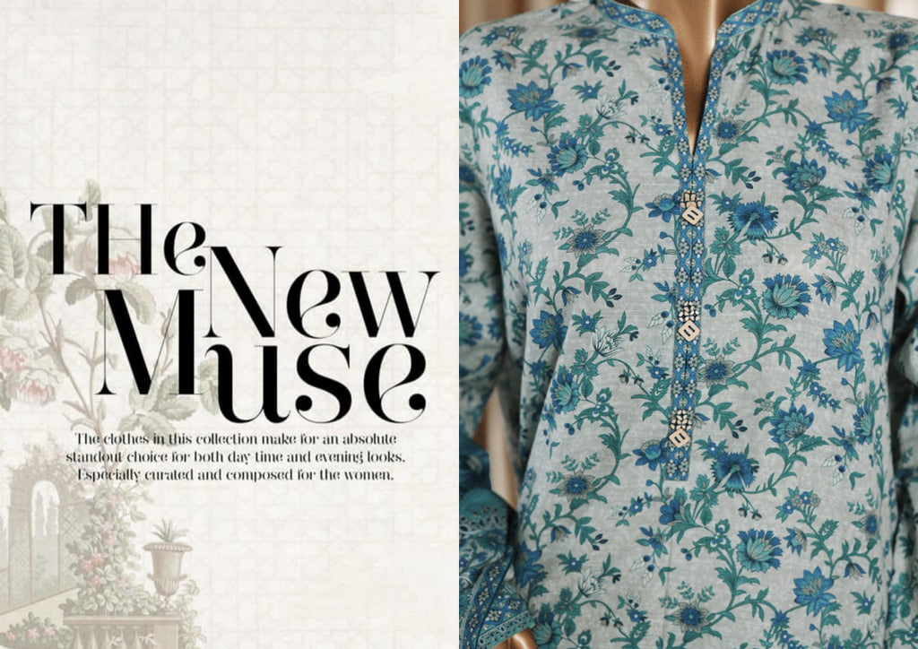 Binsaeed Exclusive Printed 3 Peace of - THE NEW MUSE