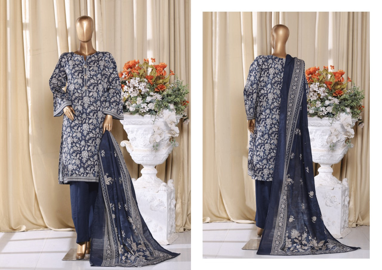 Binsaeed Exclusive Printed 3 Peace of - MY SECRETS OF EFFORTLESS STYLE