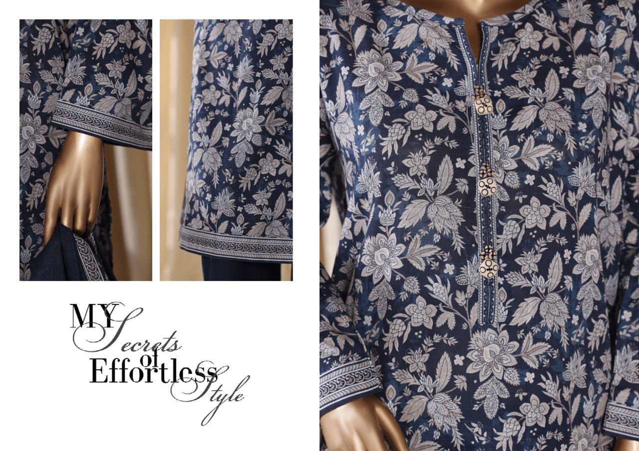 Binsaeed Exclusive Printed 3 Peace of - MY SECRETS OF EFFORTLESS STYLE