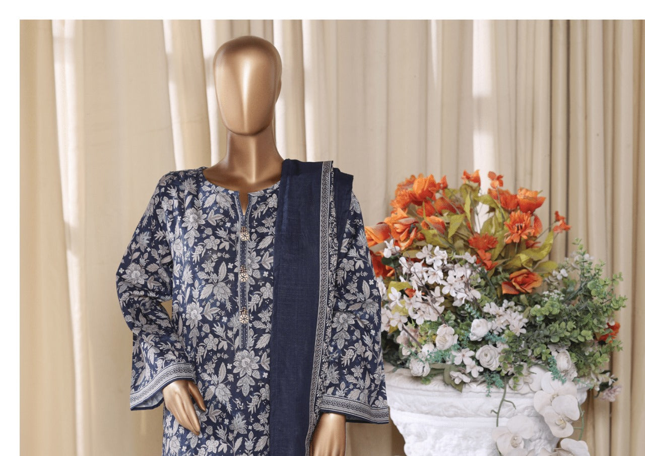 Binsaeed Exclusive Printed 3 Peace of - MY SECRETS OF EFFORTLESS STYLE