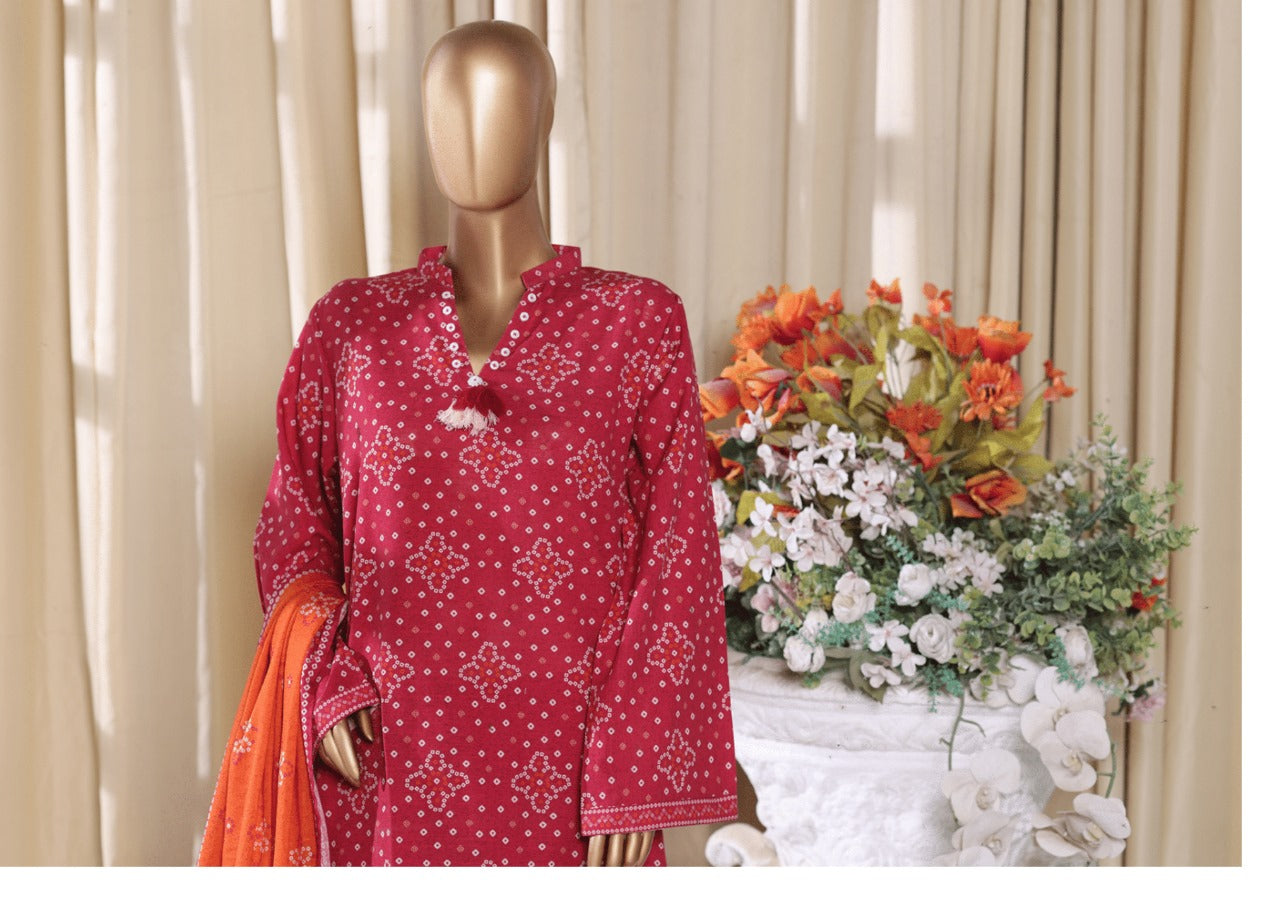 Binsaeed Exclusive Printed 3 Peace of - THE MODERN DRESS CODE