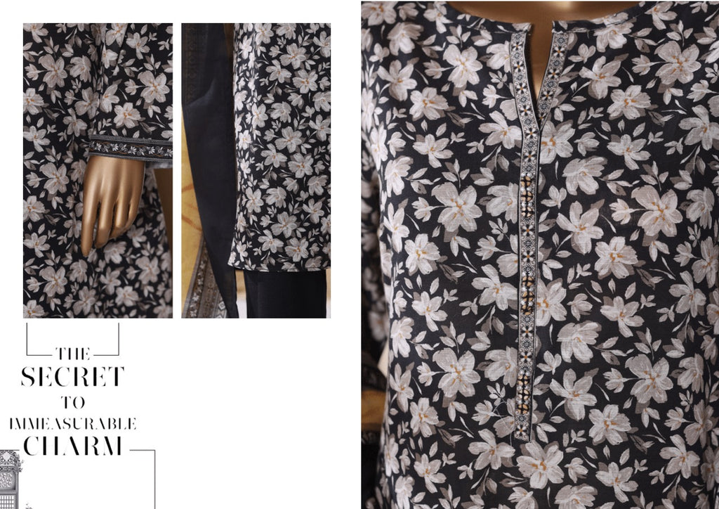 Binsaeed Exclusive Printed 3 Peace of - THE SECRET OF IMMEASURABLE CHARM