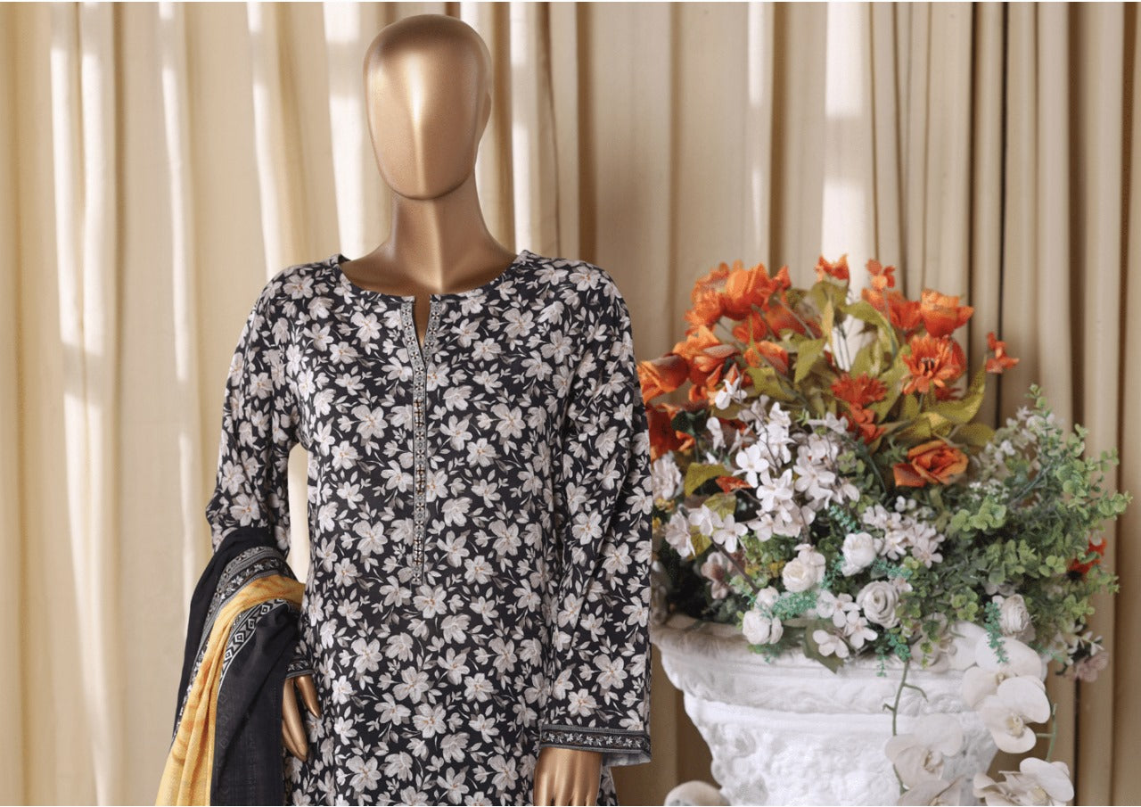 Binsaeed Exclusive Printed 3 Peace of - THE SECRET OF IMMEASURABLE CHARM