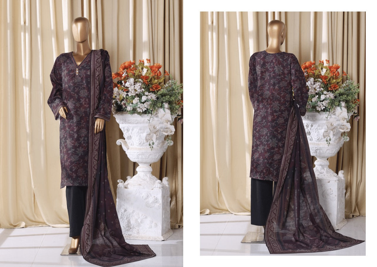 Binsaeed Exclusive Printed 3 Peace of - THRILLS ME