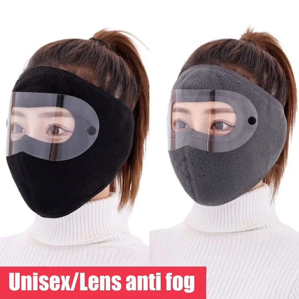 Windproof Anti-Dust Full Face Mask with Anti-Fog Goggles