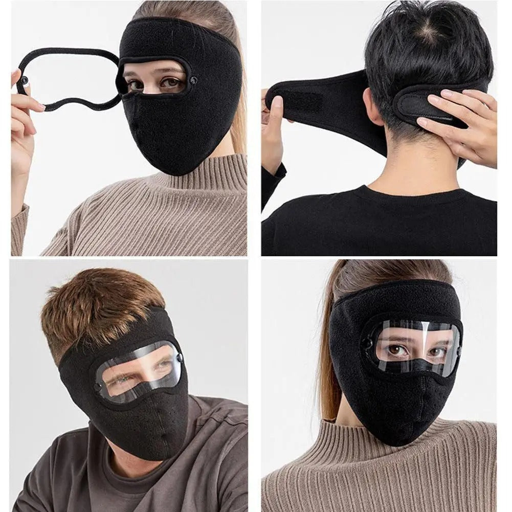 Windproof Anti-Dust Full Face Mask with Anti-Fog Goggles