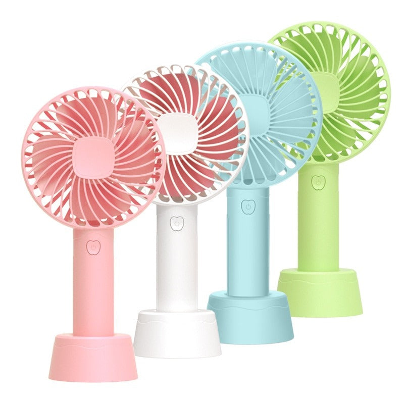 Portable Double-Head Handheld & Desktop Fan