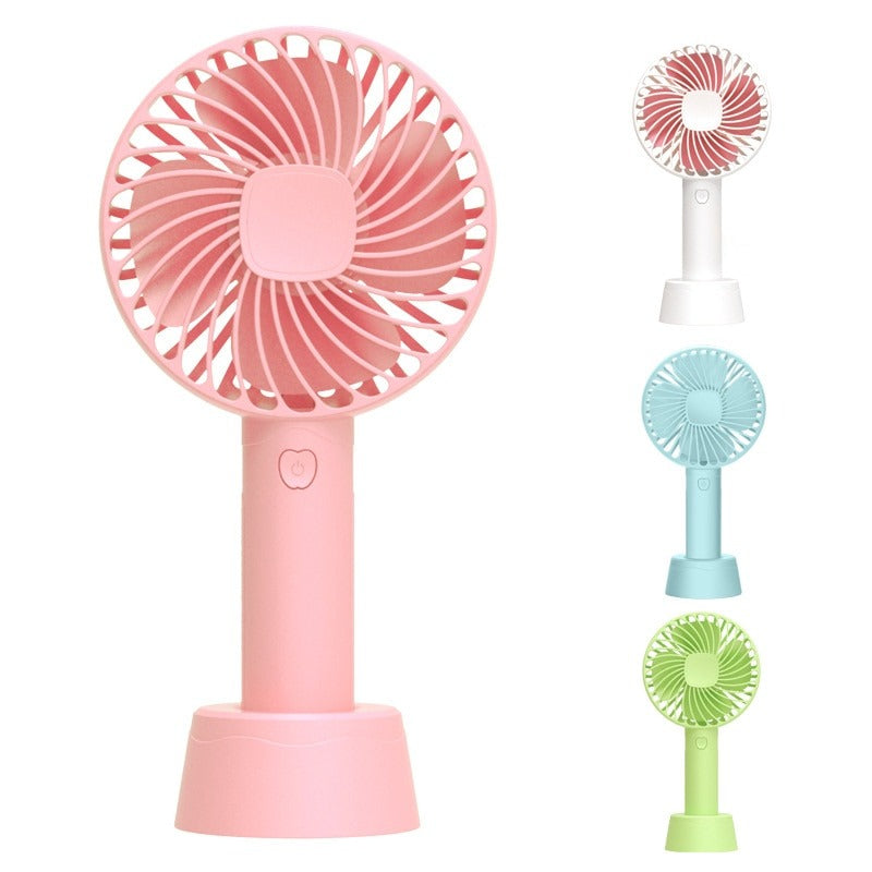 Portable Double-Head Handheld & Desktop Fan