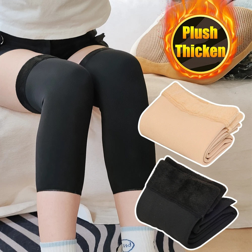 Winter Plush Compression Socks & Knee Support (Non-Slip)