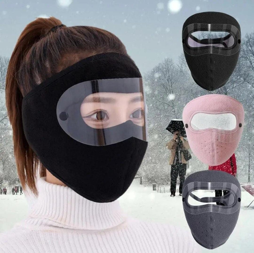 Windproof Anti-Dust Full Face Mask with Anti-Fog Goggles